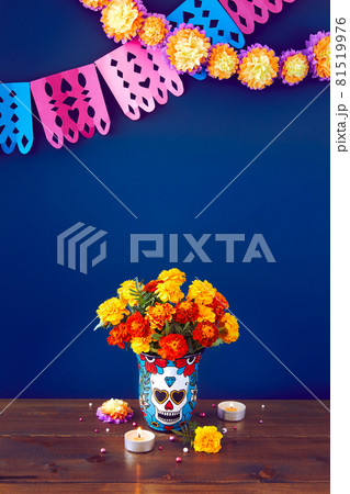 Day of the dead, Dia De Los Muertos Celebration Background 81519976