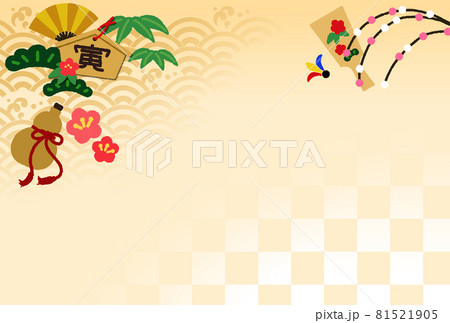 寅年年賀状-背景 寅年年賀状-背景 81521905