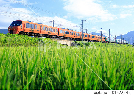 田園風景と783系特急電車（JR九州） 81522242
