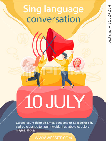 Learning foreign sign languages online. Webinar, language teaching group education via internet 81524234