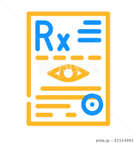 recipe ophthalmology color icon vector illustration 81524992