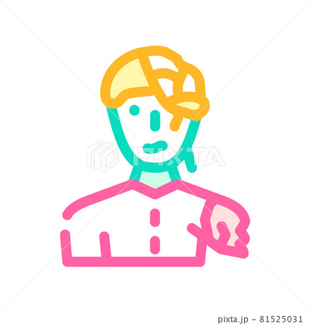 zombie fantasy character color icon vector illustration 81525031