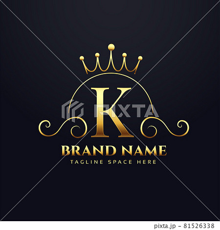 letter K logo concept for your royal brand 81526338