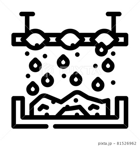 chemical treatment solid waste line icon vector illustration chemical treatment solid waste line icon vector illustration 81526962