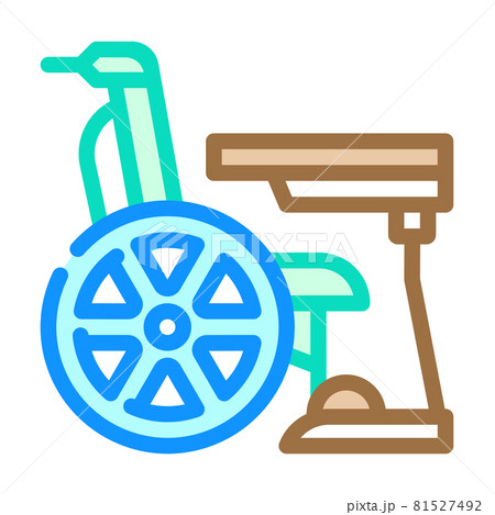 furniture for disabled color icon vector illustration 81527492