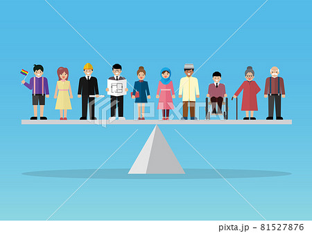 Social issue equality of people concept 81527876