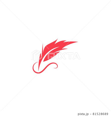 Feather icon logo flat design template Feather icon logo flat design template 81528689