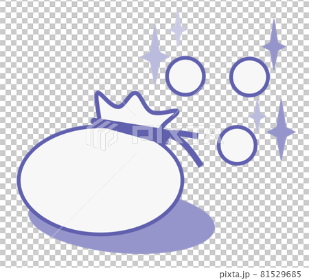 コインが大量に袋詰めされているイラスト 81529685