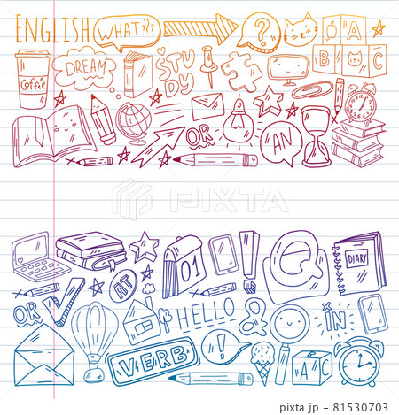 Young kids. School children. English courses. English language. 81530703