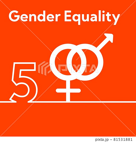 SDGs 5.ジェンダー平等を実現しよう　スクエアアイコン 81531881