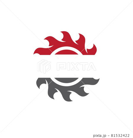 Industrial saw vector illustration icon Industrial saw vector illustration icon 81532422