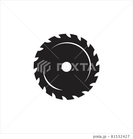 Industrial saw vector illustration icon Industrial saw vector illustration icon 81532427