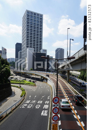 8月 千代田464首都高4号新宿線と青山通り国道246号線 8月 千代田464首都高4号新宿線と青山通り国道246号線 81532573