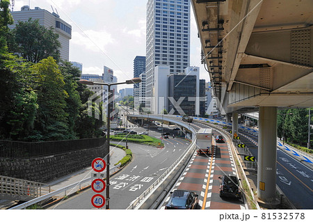 8月 千代田460首都高4号新宿線と青山通り国道246号線 8月 千代田460首都高4号新宿線と青山通り国道246号線 81532578