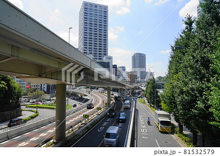 8月　千代田459首都高4号新宿線と青山通り国道246号線 81532579