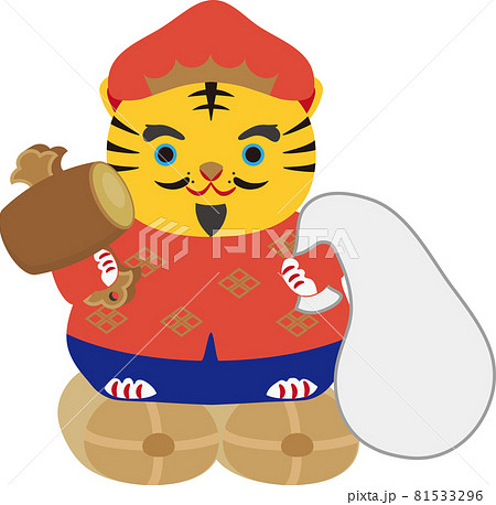 虎　七福神　大黒天 81533296