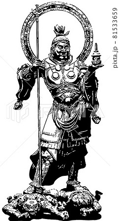 毘沙門天 全身像 81533659