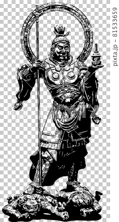 毘沙門天 全身像 81533659