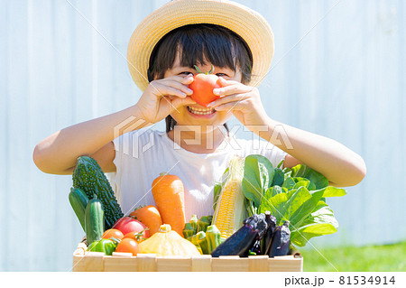 子供 野菜 元気 子供 野菜 元気 81534914
