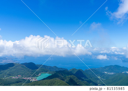 雲仙ロープウェイ　妙見岳駅・山頂展望所からの風景 81535985