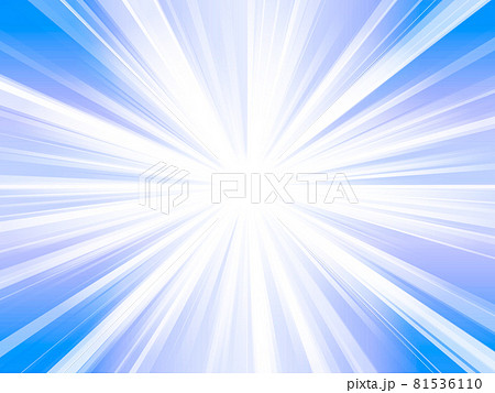 放射状　集中線　青　背景　背景素材 81536110