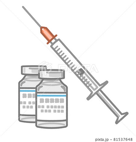 ワクチン 注射 予防接種などのイラスト素材