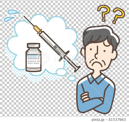 注射器と男性 81537663