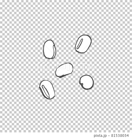 あずきの和風手描き線画イラスト 81538034