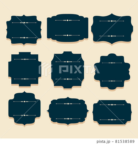 vintage invitation label frames set of nine vintage invitation label frames set of nine 81538589