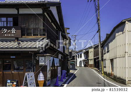 鞆の浦　鞆の浦の町並み　広島県福山市 81539032