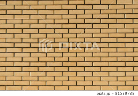 New brick wall background. Clean, neat, new brickwork surface 81539738