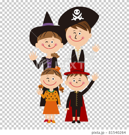 ポップな家族 ハロウィンコスプレ はーい ポップな家族 ハロウィンコスプレ はーい 81540264