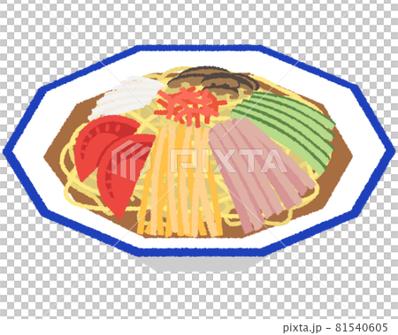 冷やし中華のイラスト 81540605