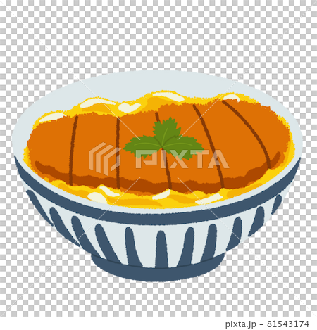 カツ丼のイラスト 81543174