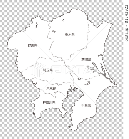 Japan region division _ Kanto _ prefecture name entered _ wh 81543922