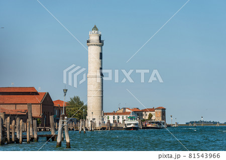 Murano Island with the Ancient Lighthouse - Punta Faro Venice Italy 81543966