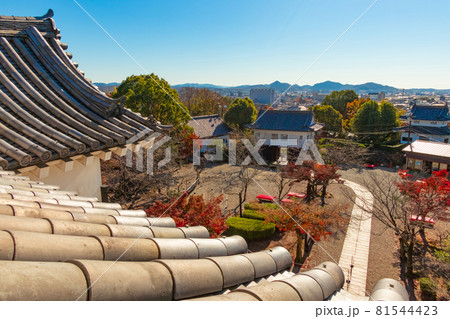 秋の国宝犬山城、天守最上階からの眺め〈愛知県犬山市〉 81544423