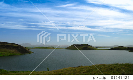 Skutustadir hills landscape, Myvatn lake area,Iceland Skutustadir hills landscape, Myvatn lake area,Iceland 81545422