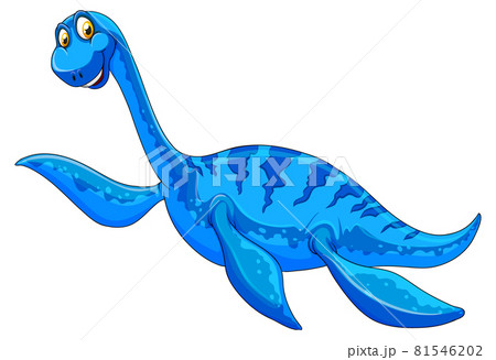 A pliosaurus dinosaur cartoon character 81546202