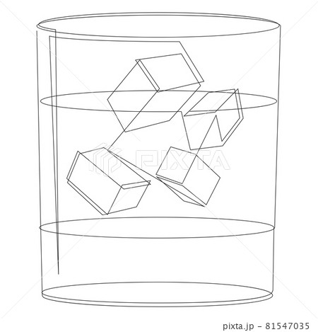 White russian drink one line illustration. Trendy modern linear white russian drink on white background. Outline vector. White russian drink one line illustration. Trendy modern linear white russian drink on white background. Outline vector. 81547035