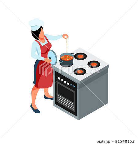 Cooking Isometric Icon 81548152