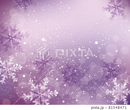 雪の結晶の背景 81548471