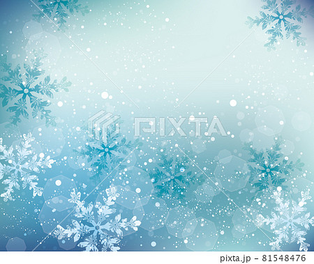 雪の結晶の背景 81548476