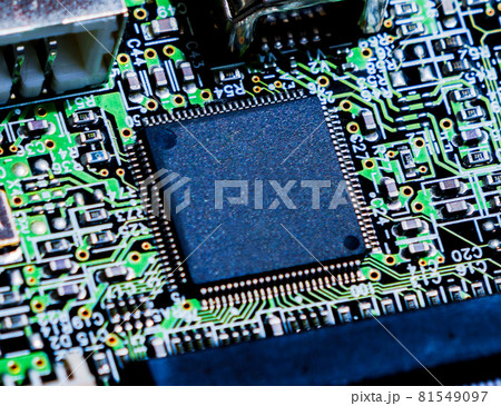 半導体　LSI　メモリ　産業のコメ　【 安全保障 外交 問題 となっている 半導体 の イメージ 】 81549097