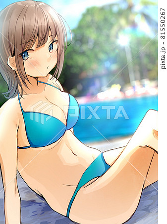 Bikini sister Stock Illustration 81550267 PIXTA