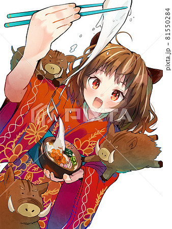 猪年の萌え系年賀状 81550284