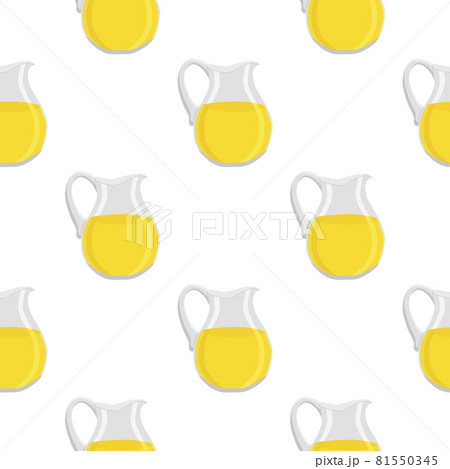 Illustration on theme big colored lemonade in glass jug 81550345