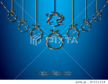 2022 Happy New Year background for your seasonal invitations, festive posters, greetings cards. 81551318