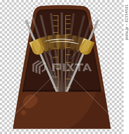 メトロノームのイラスト 残像のイラスト素材