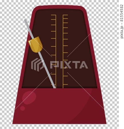 メトロノームのイラスト_動いた 81554582